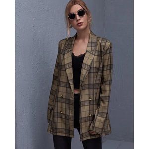 Plaid Blazer